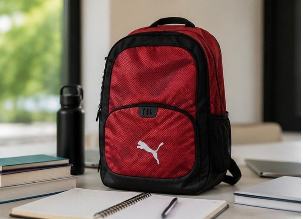 PUMA Red & Black Backpack